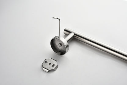 6 Piece Stainless Steel Bathroom Towel Rack Set Wall Mount