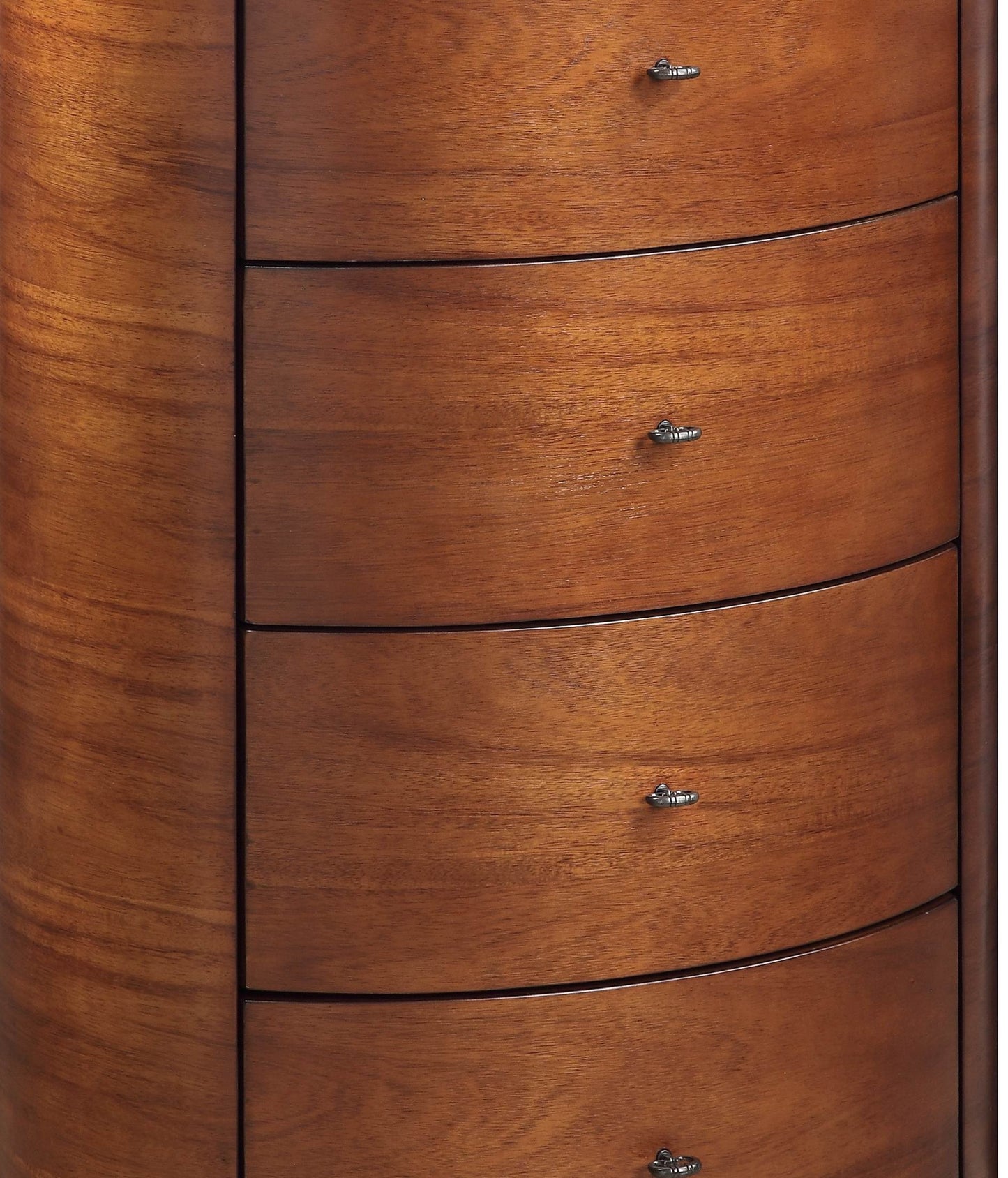 Elegant Walnut Chest of Drawers with Marble Top and Smooth Ball Bearing Glides