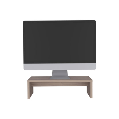 Atacama 19" Height-Adjustable Monitor Stand Riser for Laptops & Desktops - Light Gray Desk Organizer for Home & Office