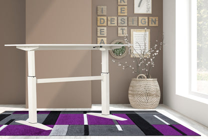 47" White Adjustable Standing Desk for Enhanced Productivity
