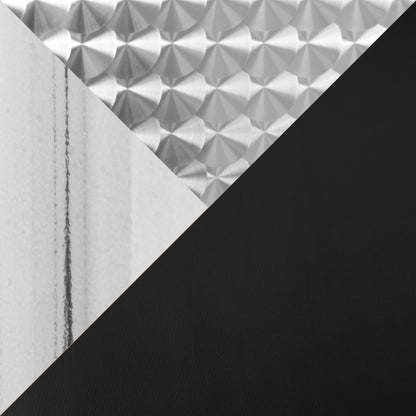 Contemporary Adjustable Bar Set, 3-Piece Square Bistro, Metal Frame, PVC Cushions, Finish Black