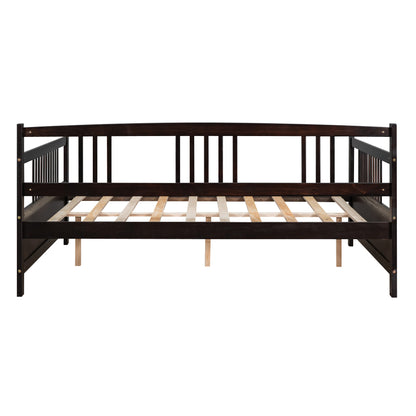 Espresso Full Size Daybed with Support Legs and Elegant Design