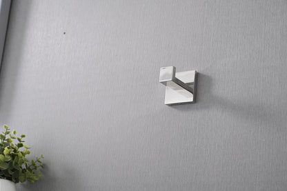 6 Pack Wall-Mounted Stainless Steel Bathroom Towel Hooks/Coat Hooks for Bathroom, Bedroom, Kitchen