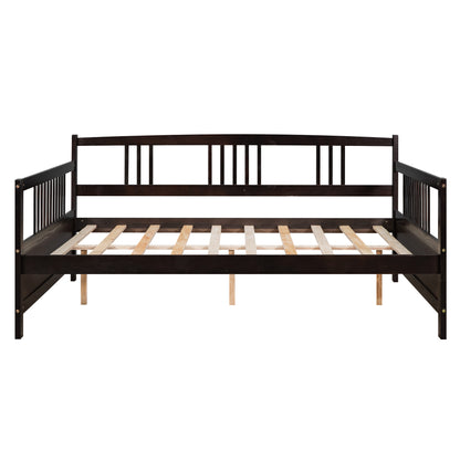 Espresso Full Size Daybed with Support Legs and Elegant Design