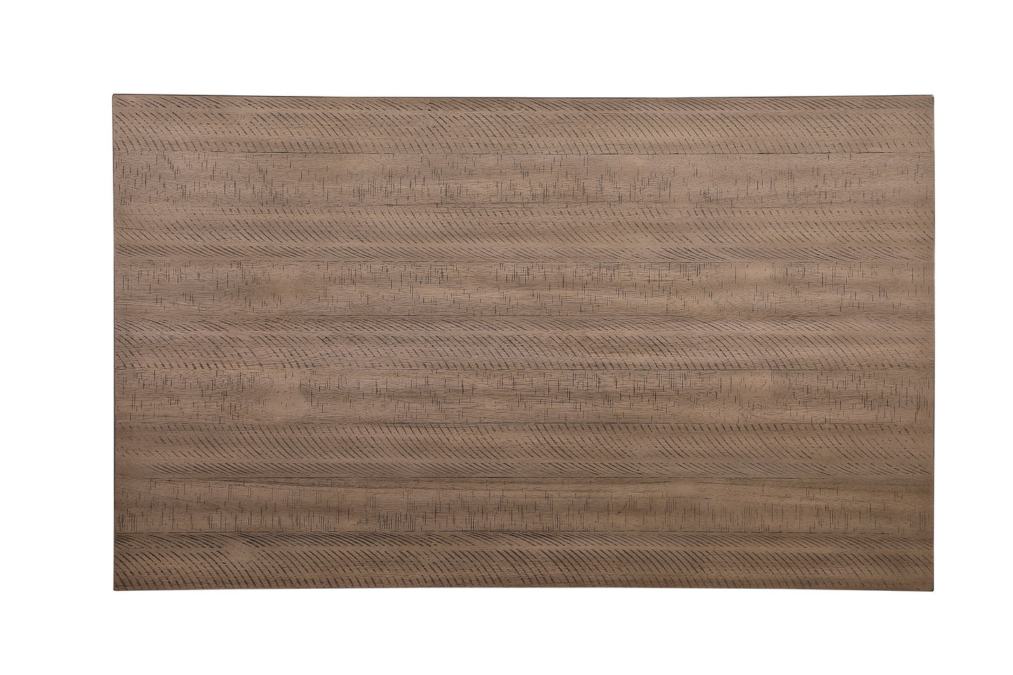 Dining Table One Piece Wood Transitional Grayish White