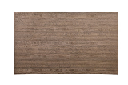 5Pc Dining Set With Chairs Grayish White And Brown Finish