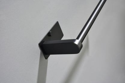 2 Pack Paper Towel Holder Wall Mount, Black Paper Towel Holder Under Cabinet, Self Adhesive Paper Towel Holders, Kitchen Towel Holder for Kitchen Organization and Storage (12inch, 2 Pack)