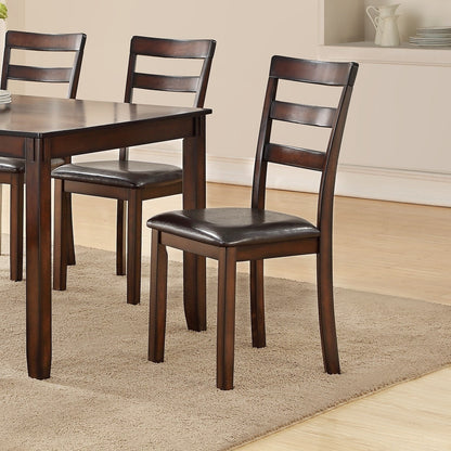 60 Inch Rectangular Dining Set Chairs And Bench Espresso