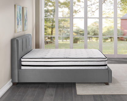 12-Inch Luxury Queen Hybrid Mattress with Breathable Quilted Cover and Plush Foam, Perfect for a Comfortable Night's Sleep