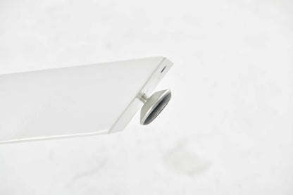 Round Mid Century Table 42Inch Pedestal 4 To 6 MDF White