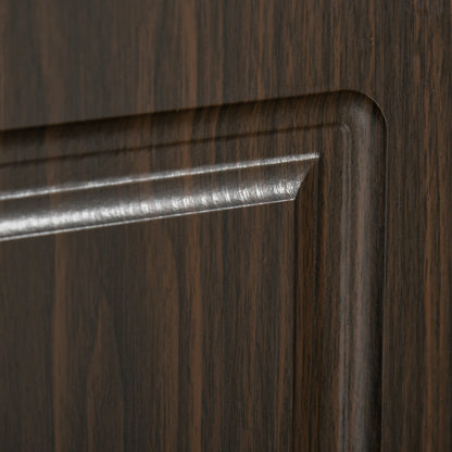 Freestanding 71" Kitchen Storage Cabinet with 4 Doors and Wide Drawer for Dining Room or Office