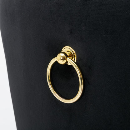 Black Velvet Bar Stools Adjustable Height 27 To 35 Inches