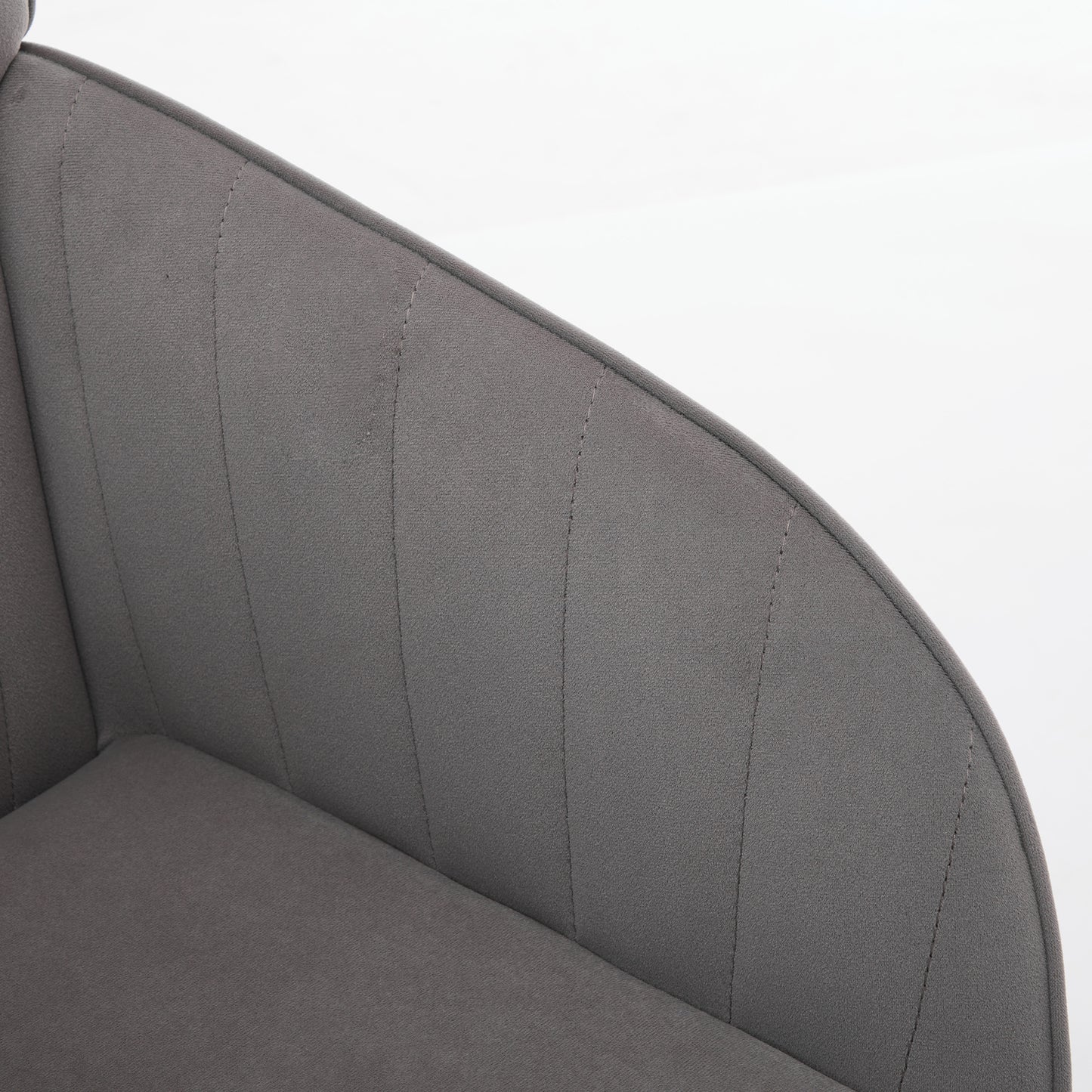 Elegant Ergonomic Swivel Office Chair with Golden Base and Memory Foam Cushion for Ultimate Comfort