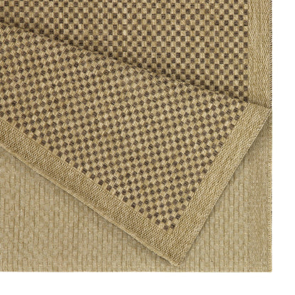 Flatweave Indoor/Outdoor Area Rug 7'3" x 2'7" Durable Polypropylene, Stain-Resistant, Pet-Friendly Mocha