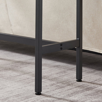 2-Piece Bar Table Set with 2 PU Stools and Backrests, Compact Modern Dining/Bar Furniture, Grey