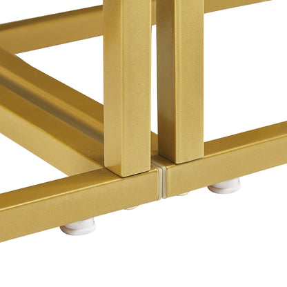 Modern 4-Tier Round Open Bookshelf with Gold Metal Frame and Adjustable Placement Options