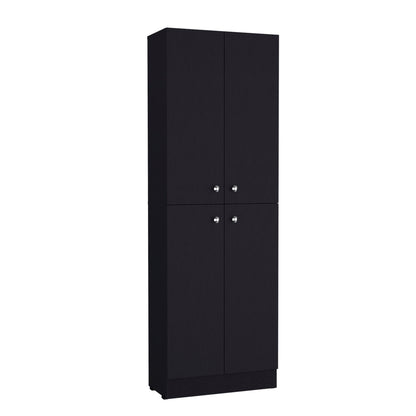 Modern 71" Freestanding Kitchen Pantry Cabinet with Adjustable Shelves and Double Doors for Versatile Storage