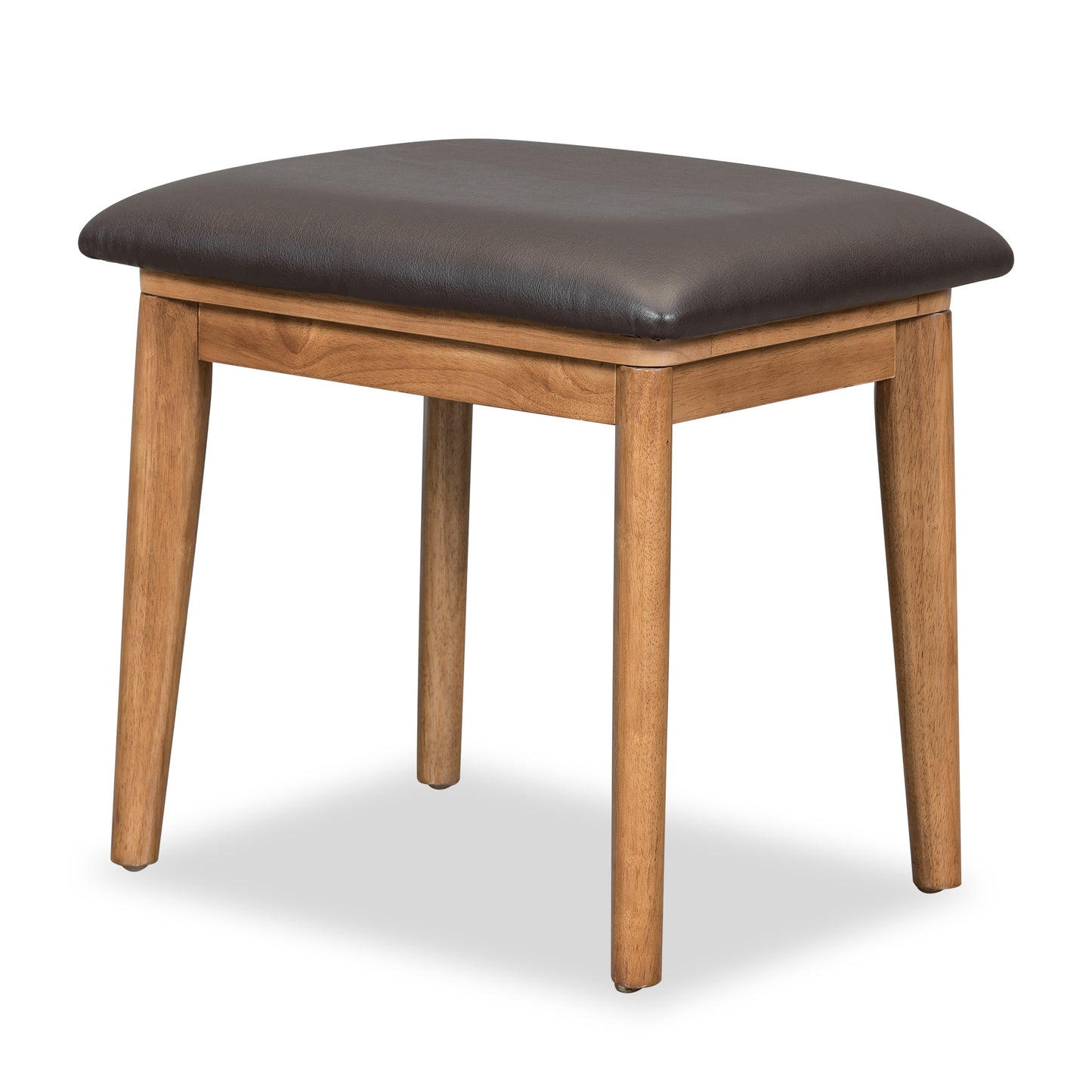 43.3-Inch Classic Wood Vanity Set with Flip-Top Mirror, Stool, 3 Drawers for Dressing Table Bedroom Brown