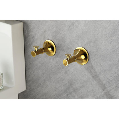 6 Piece Brass Bathroom Towel Rack Set Wall Mount