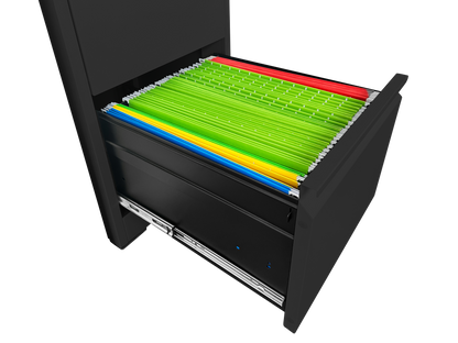 2 Drawer Metal Vertical File Cabinet with Lock Office Home Steel Vertical File Cabinet for A4 Legal/Letter Size