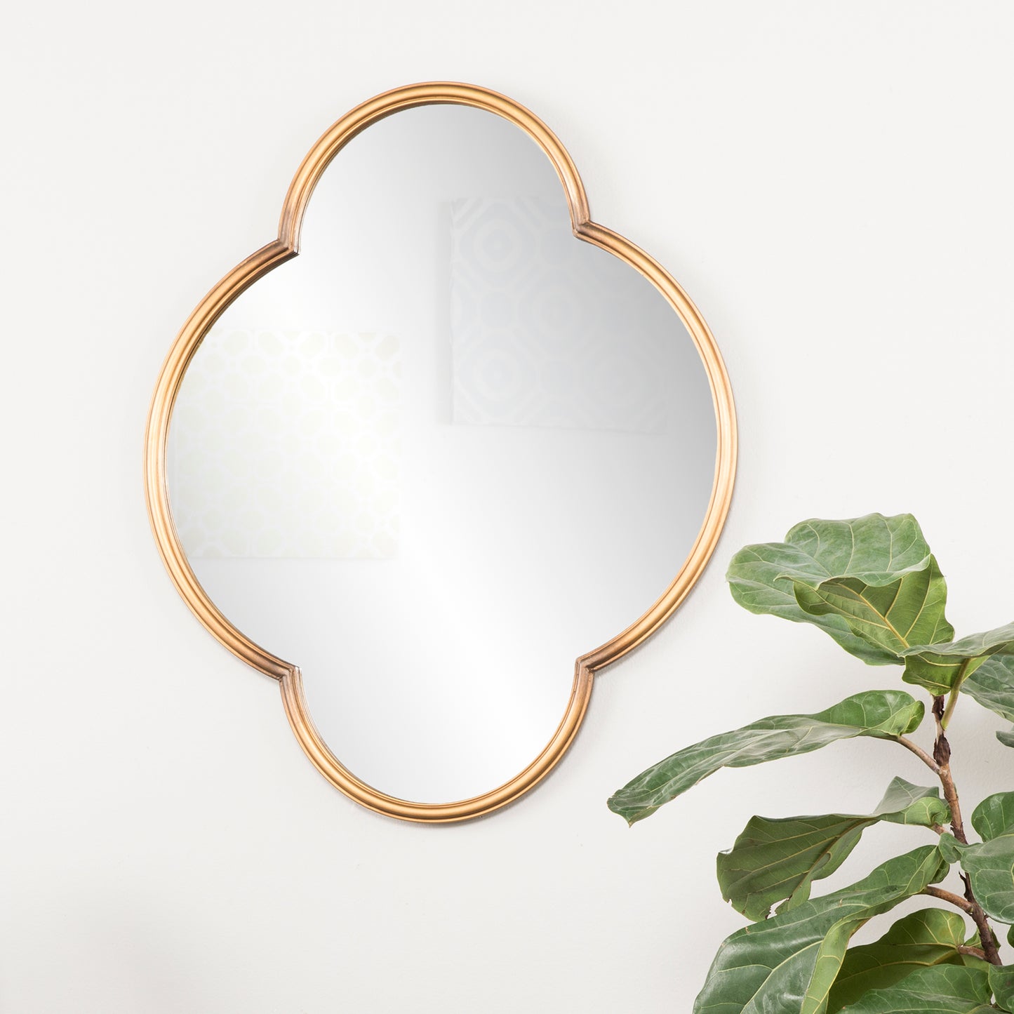 Willis Geometric Gold Wall Mirror by Holly & Martin