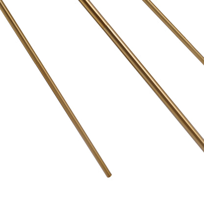 59.75-Inch Standing Floor Lamp with Fabric Shade, Steel Tripod, E26 Socket, 14.5-Inch Shade, 120V Gold