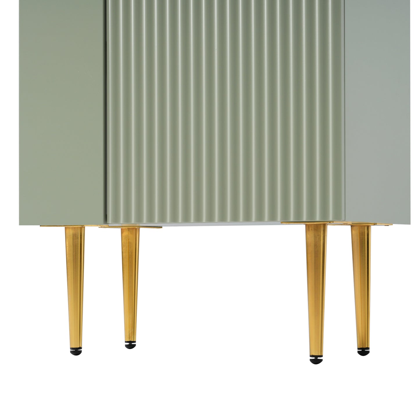 Contemporary 21.6" Green Bathroom Vanity with Left Side Storage and Ceramic Sink