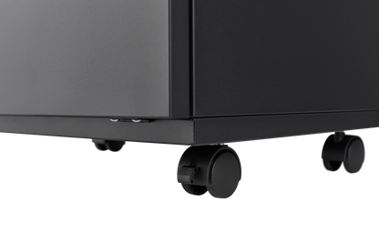 Office furniture Copier Cabinet black 2 door steel copier stand mobile pedestal file Printer Stand