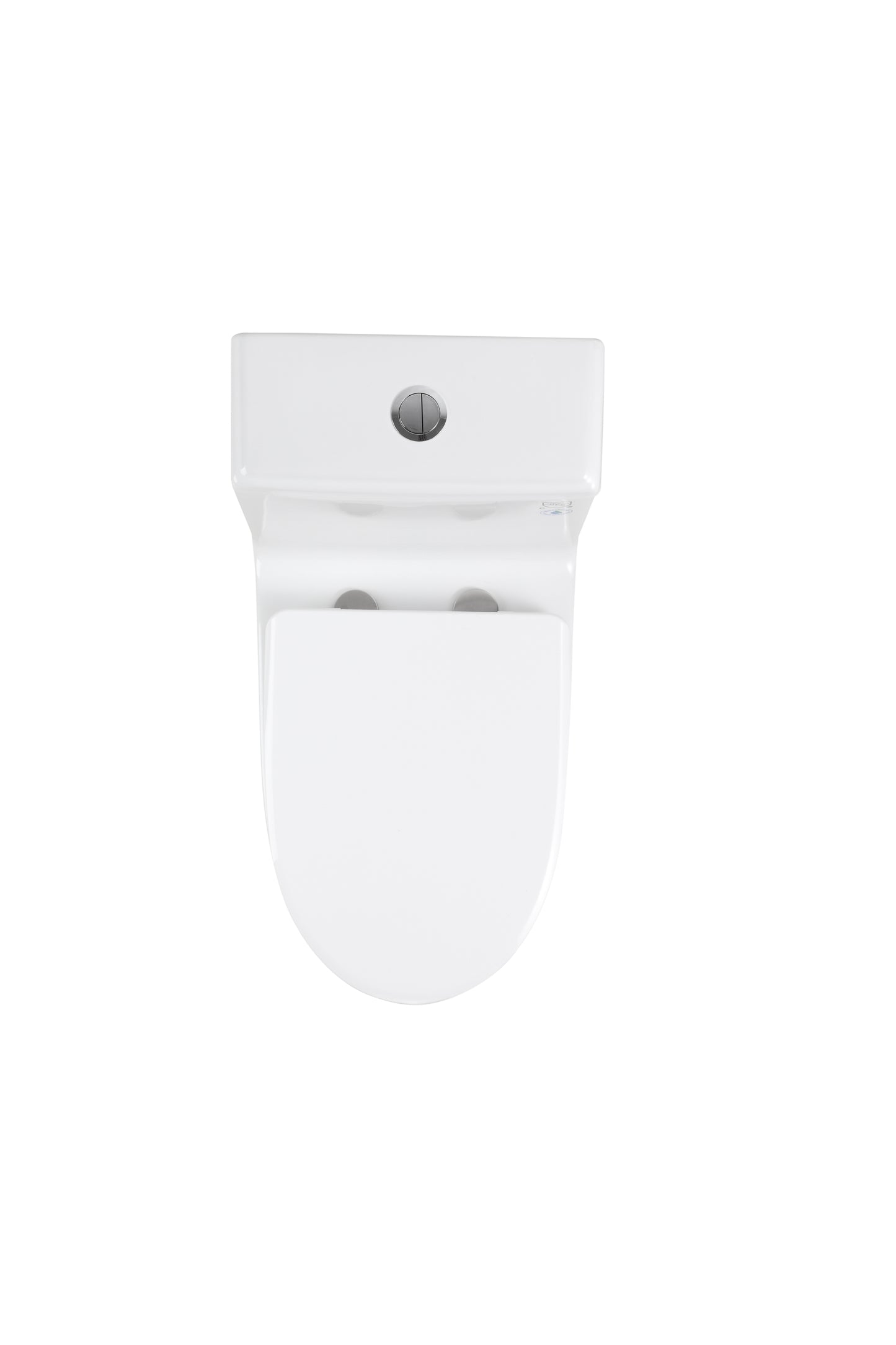 Elongated Comfort Height One-Piece Toilet with Quiet Dual-Flush System, CUPC & WaterSense Certified, White Ceramic, Soft Close Seat