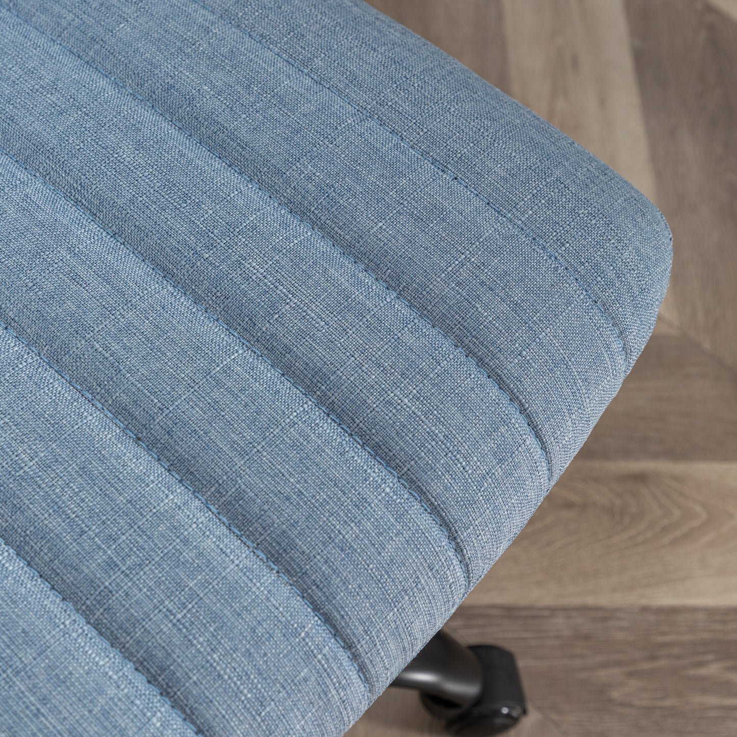 Contemporary Blue Masar Fabric Swivel Office Chair