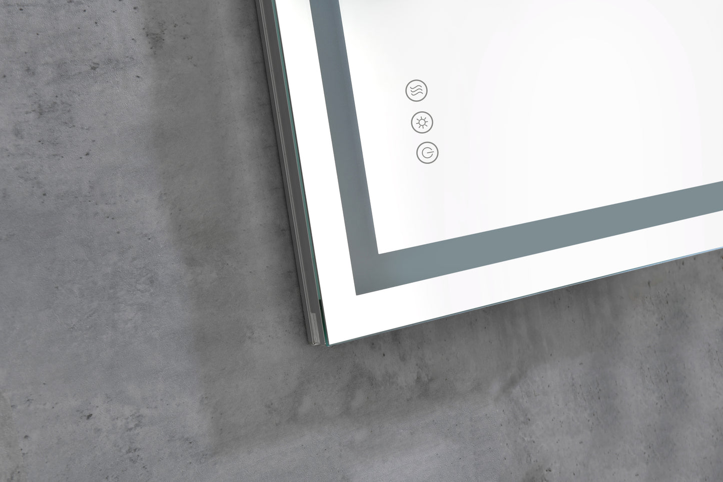 Dimmable 36" x 24" LED Vanity Mirror with Anti-Fog, Smart Touch Controls, and Adjustable Color Temperature