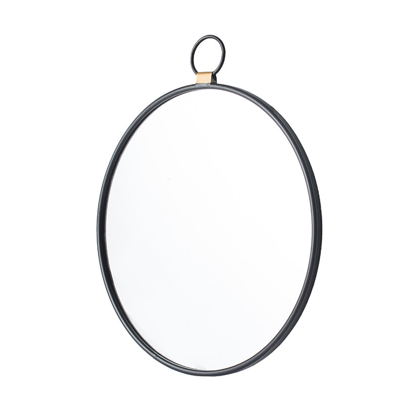 Contemporary Black Framed 24" x 27" Wall Mirror - Minimalist Accent for Any Room