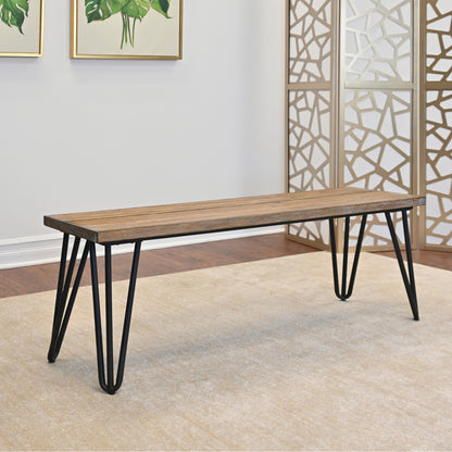 Six Piece Dining Set With Hairpin Table Color Options