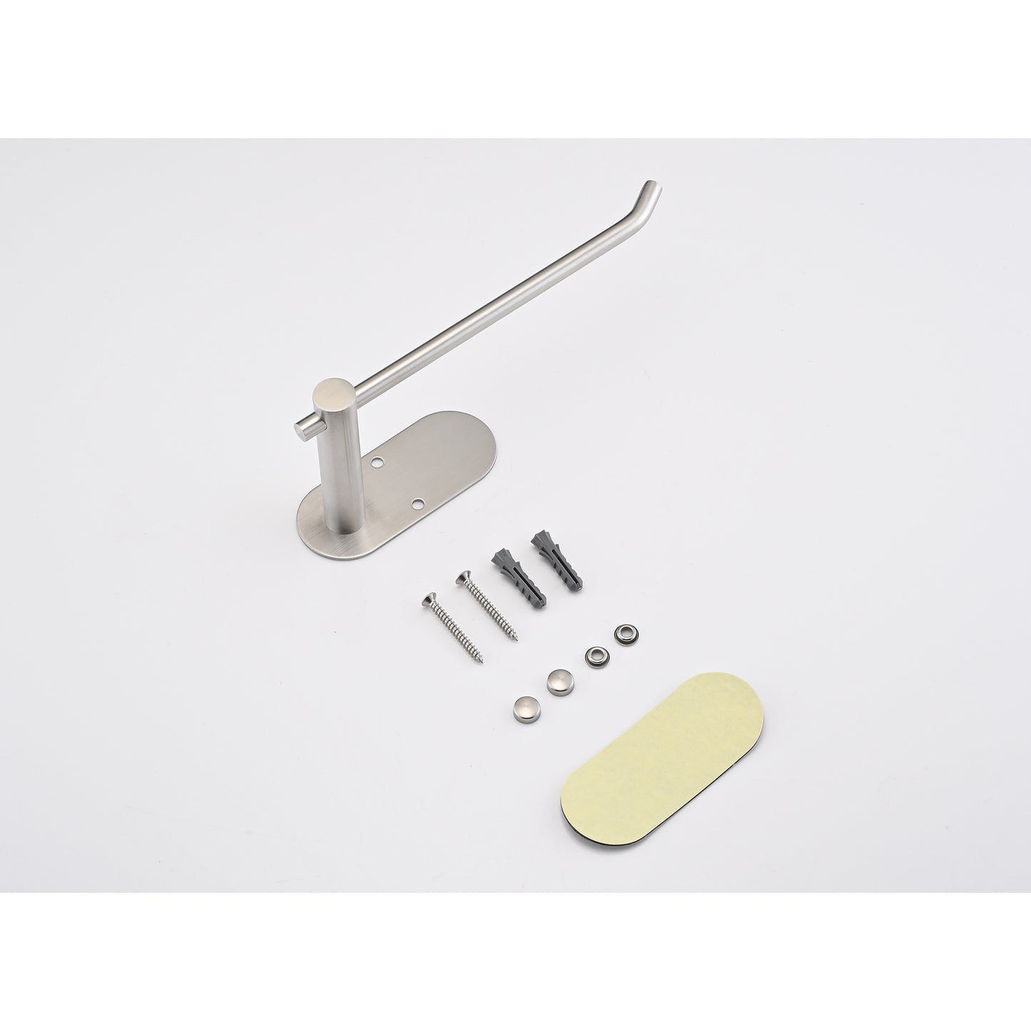 Paper Towel Holder - Self-Adhesive or Drilling, stainless steel wall-mounted paper towel holder for kitchen, bathroom