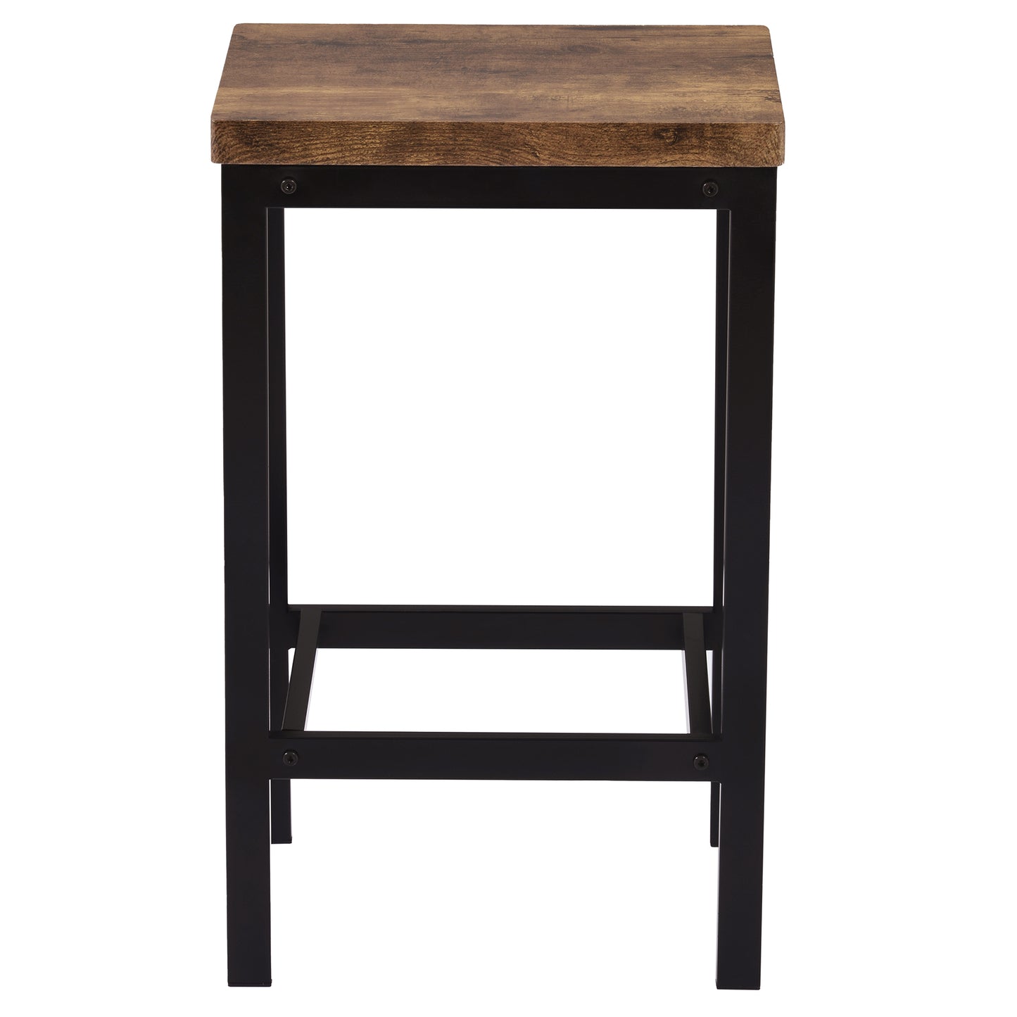 Counter Height Dining Table With 3 Stools Footrest Brown