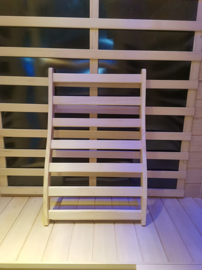 Ergonomic Hemlock Sauna Backrest for Sauna or Sofa, 25.98 x 16.54 x 2.56 in, Solid Wood Natural