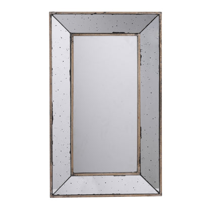 Versatile 16.5x24" Vintage-Style Wall Mirror and Decorative Tray