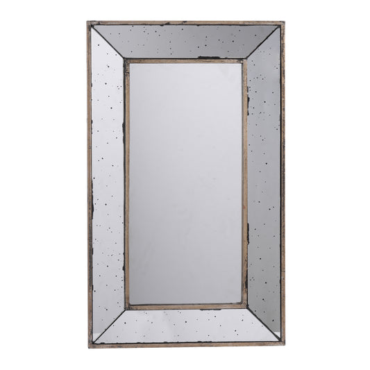Versatile 16.5x24" Vintage-Style Wall Mirror and Decorative Tray