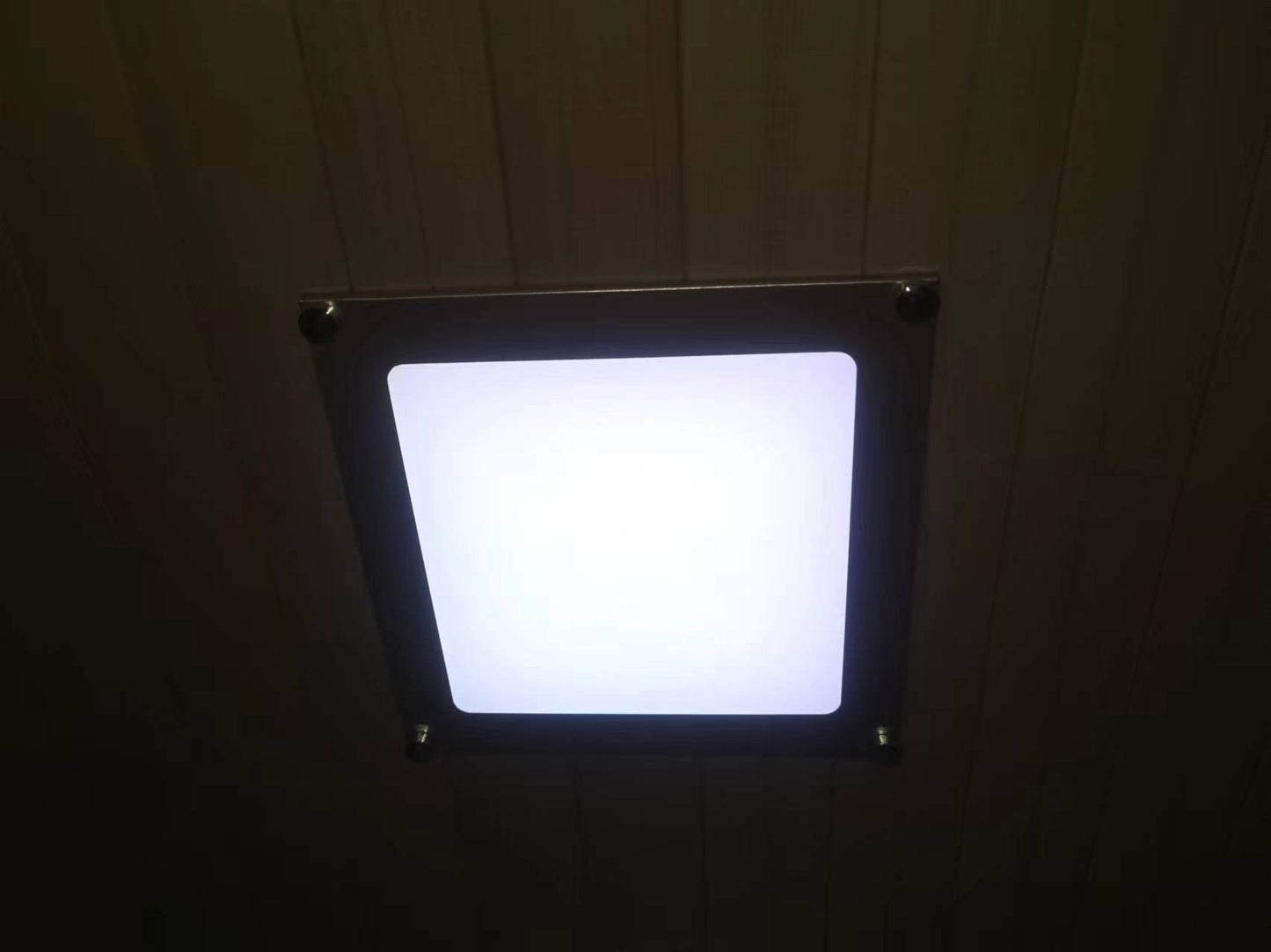 1-2 Person Far Infrared Home Sauna with Low EMF, LED Control Panel, Tempered Glass Door Natural Wood