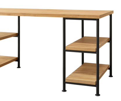 Elegant Golden Oak Writing Desk