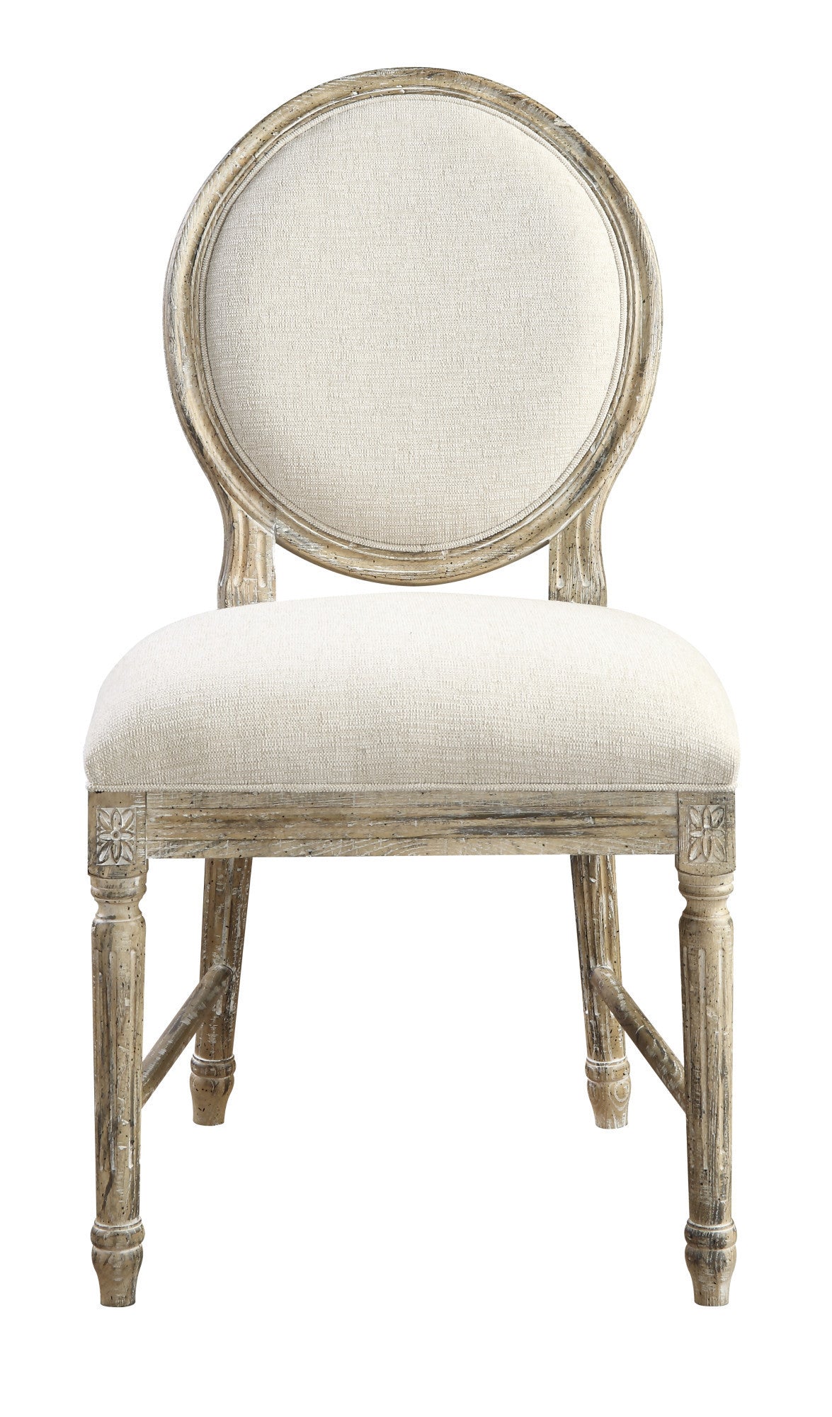 Upholstered Dining Chairs Set of 2, Wood Frame, 20.8 x 25.8 x 40 in, Rustic Style, Easy Assembly, Brown