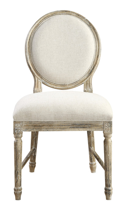 Upholstered Dining Chairs Set of 2, Wood Frame, 20.8 x 25.8 x 40 in, Rustic Style, Easy Assembly, Brown