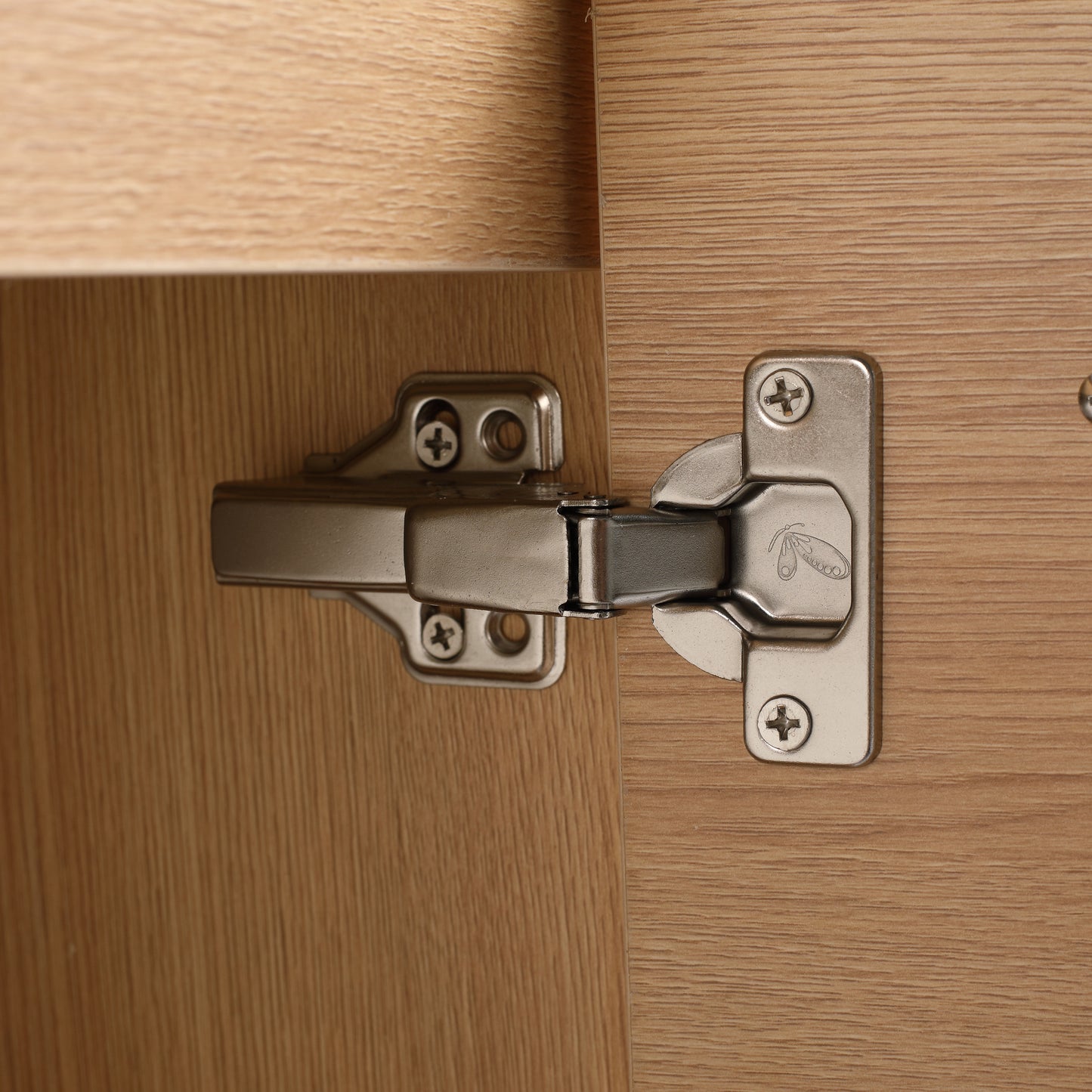 American Design 24-Inch Oak Bathroom Vanity with Resin Sink and 2-Door Cabinet