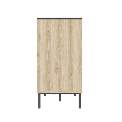 Modern Six-Drawer Bedroom Storage Cabinet with Two-Tone Design and Large Capacity