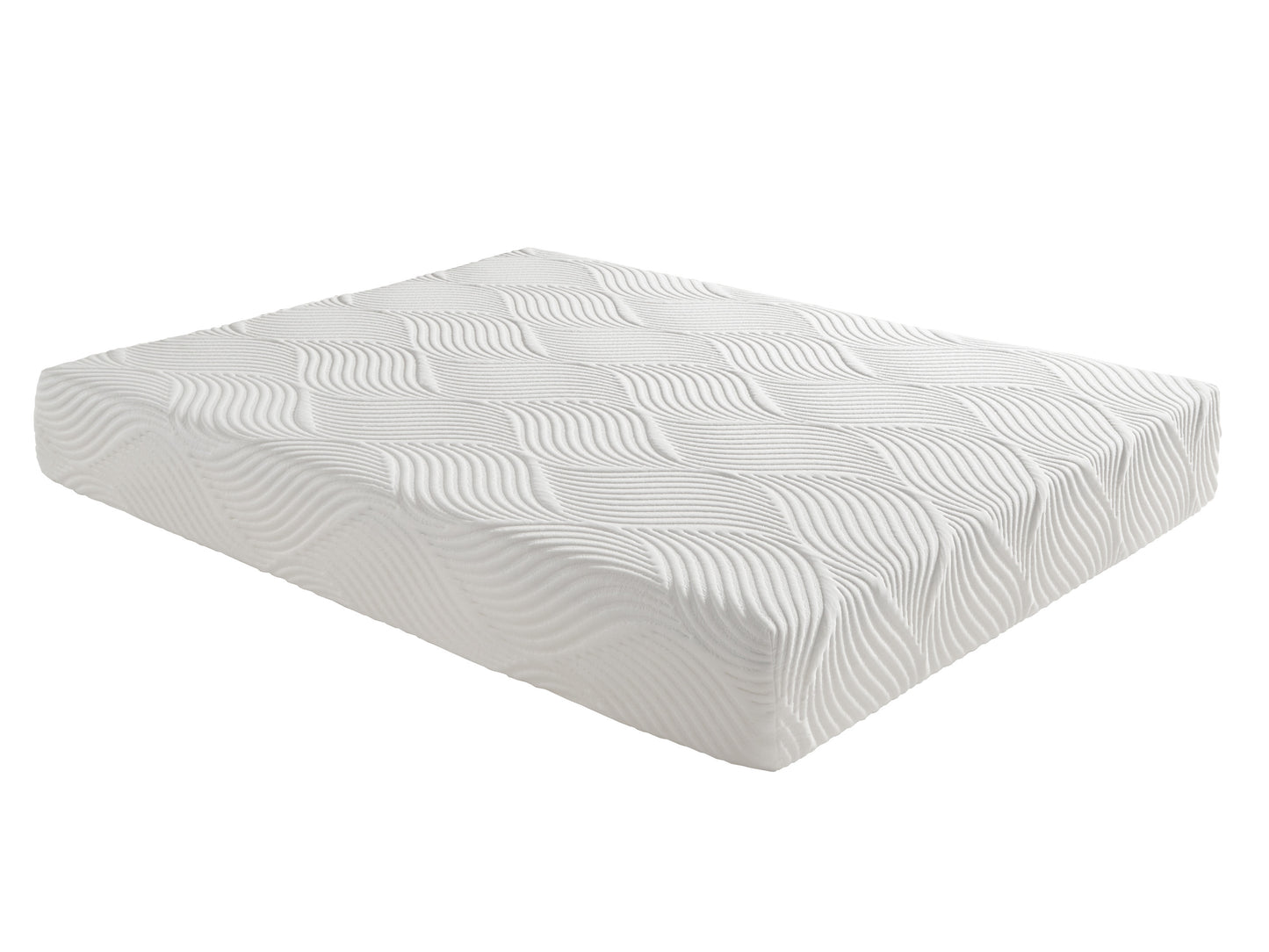 10-Inch Queen Gel-Infused Memory Foam Mattress - Firm, Breathable Tencel Cover, White, Mattress in a Box
