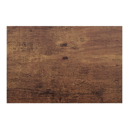 Counter Height Dining Table With 3 Stools Footrest Brown