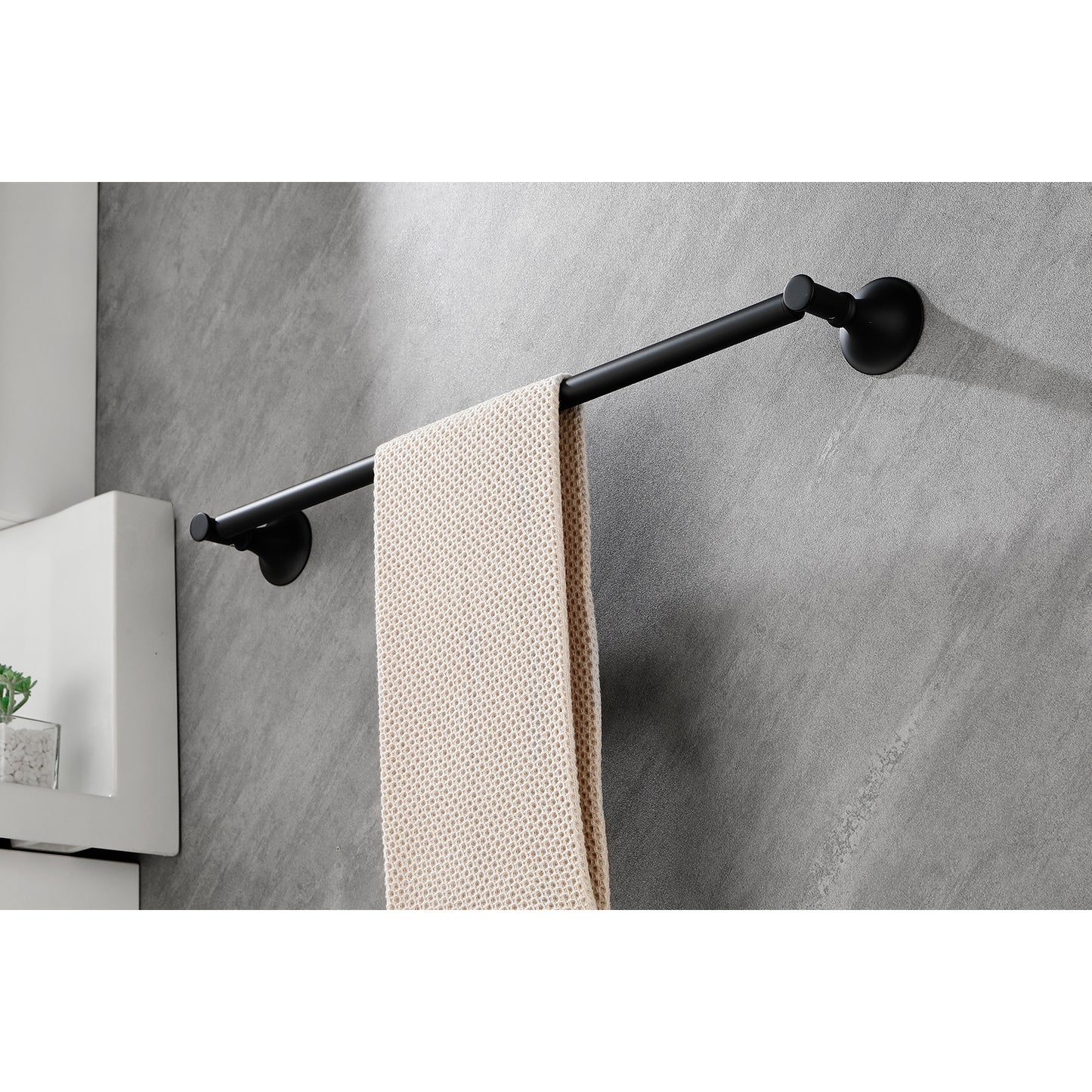 6 Piece Brass Bathroom Towel Rack Set Wall Mount