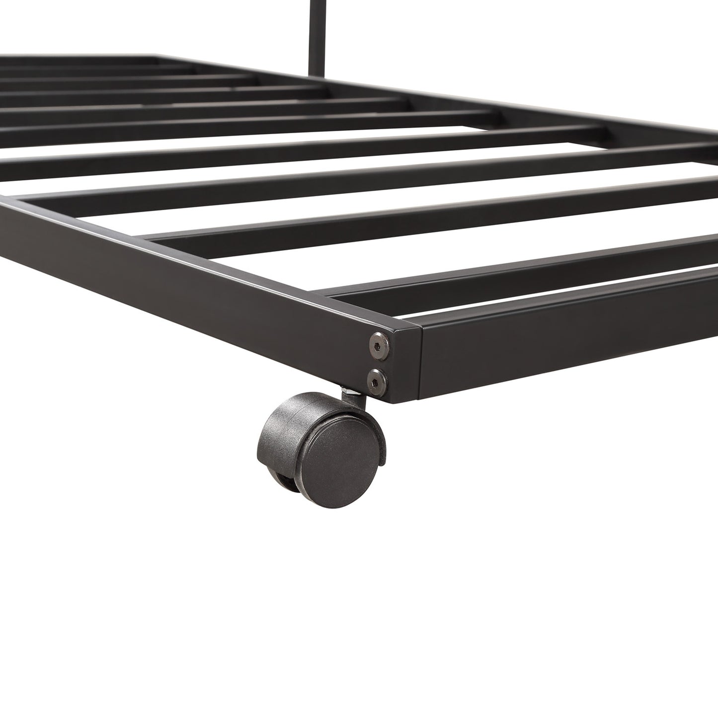 Versatile Twin Daybed with Pull-Out Trundle - Metal Frame for Stylish Living and Guest Rooms