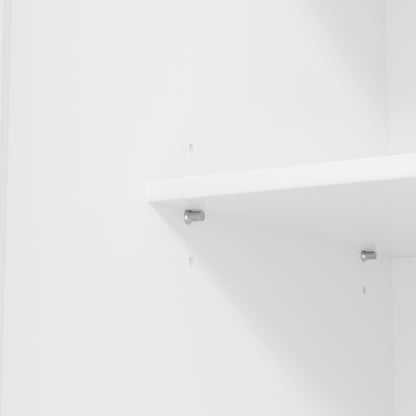 Elegant White Freestanding Kitchen Pantry with Adjustable Shelves and Built-in Drawers - 40.2x20x71.3 inches