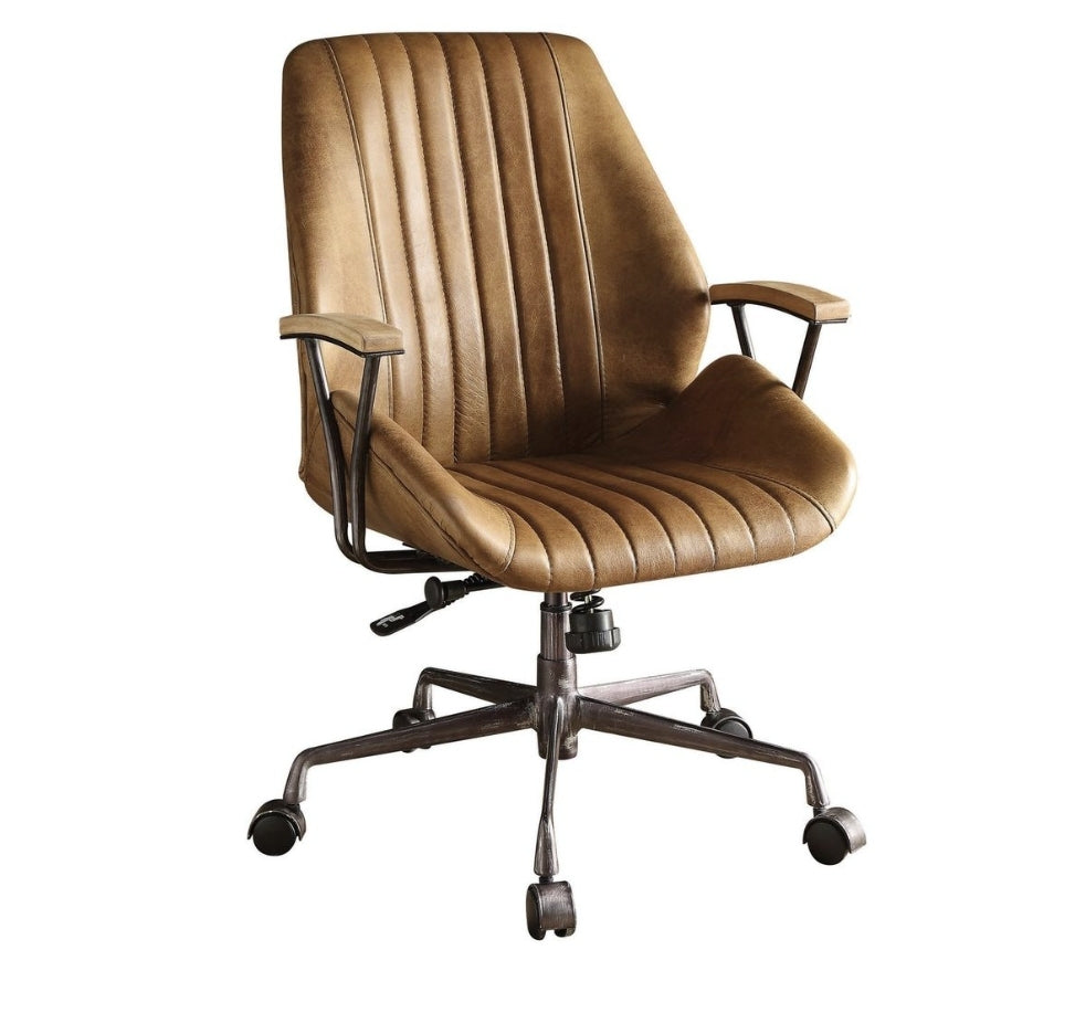 Executive Ergonomic Coffee Leather Office Chair